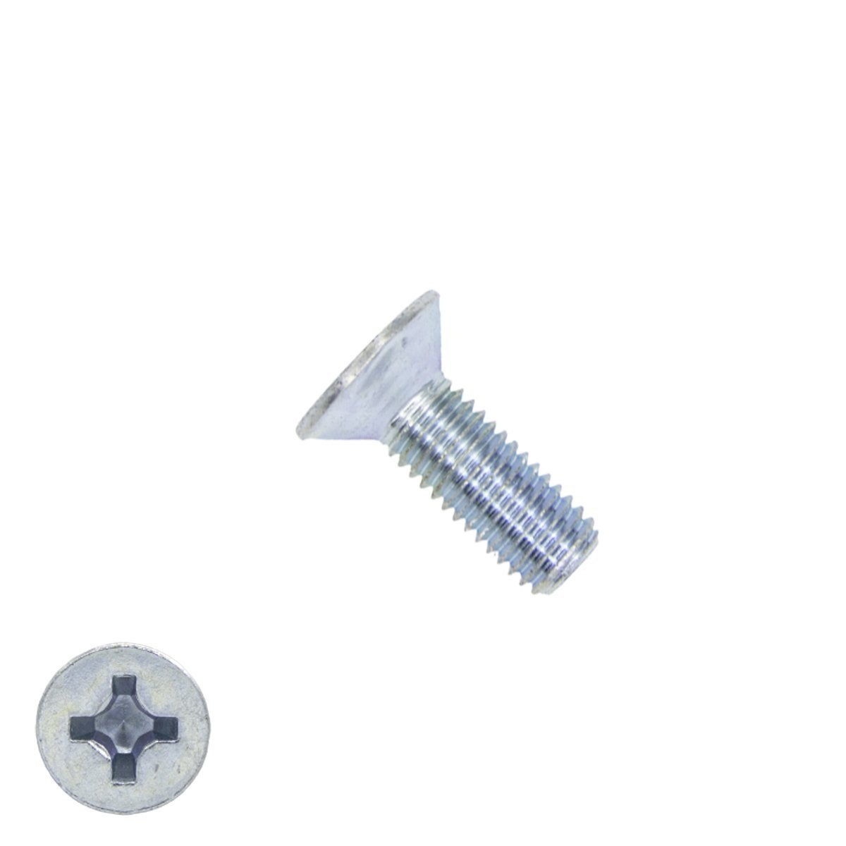 Metaalschroeven platkop M4 x 10mm DIN965 verzinkt philips 200 stuks