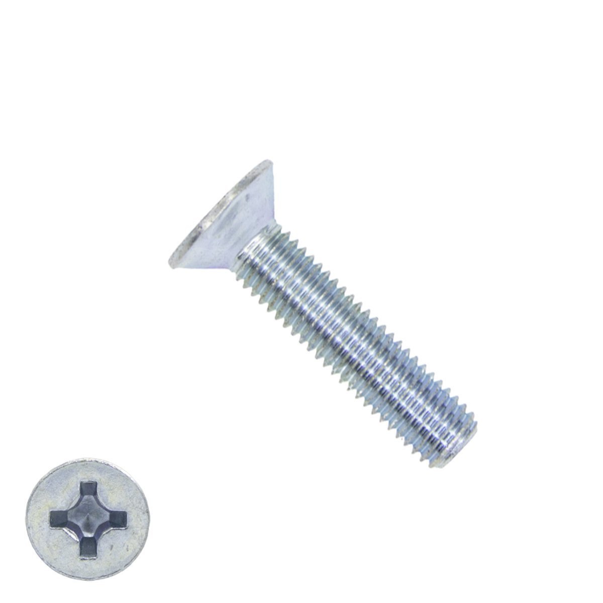 Metaalschroeven platkop M4 x 30mm DIN965 verzinkt philips 200 stuks