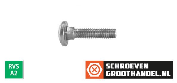 Slotbouten M5 RVS A2 5x30 mm 200 stuks