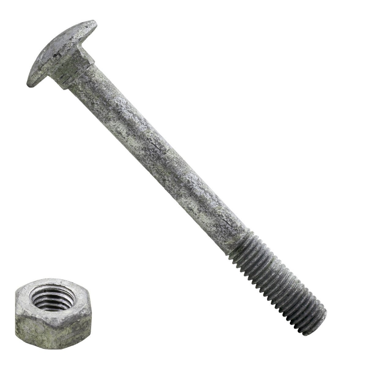 Slotbouten M12 thermisch verzinkt 12x90 mm met moeren 50 stuks