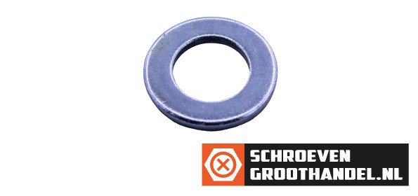 Sluitringen M12 verzinkt DIN125A 100 stuks