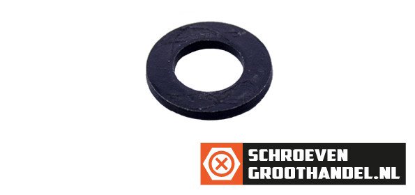 Sluitringen M8 zwart verzinkt DIN125A 200 stuks