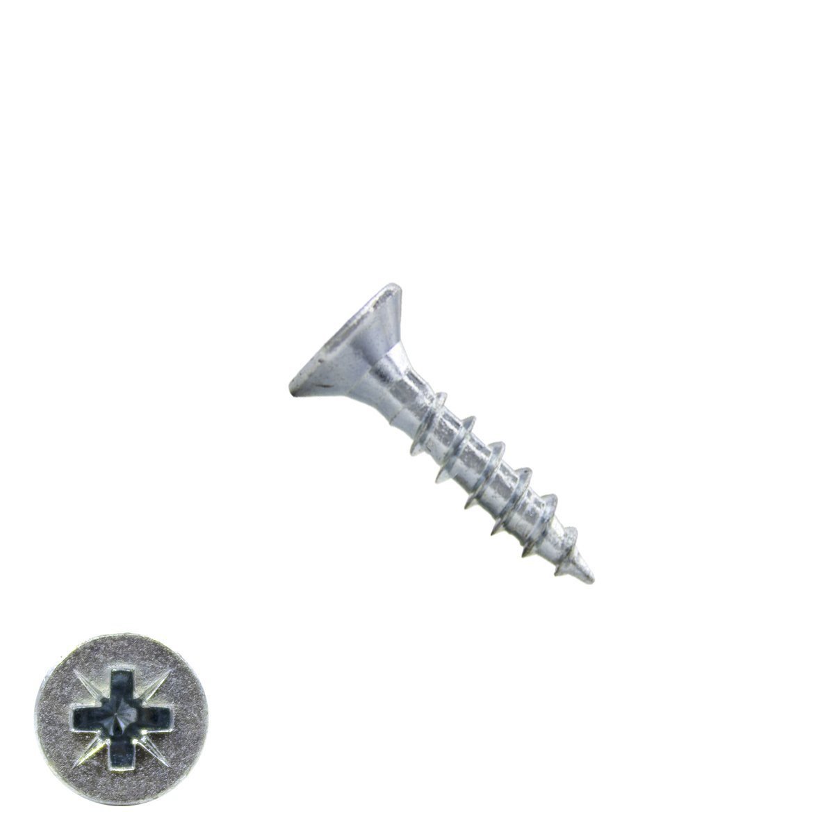Spaanplaatschroeven 2,5x16mm verzinkt platkop pozidriv-1 200 stuks