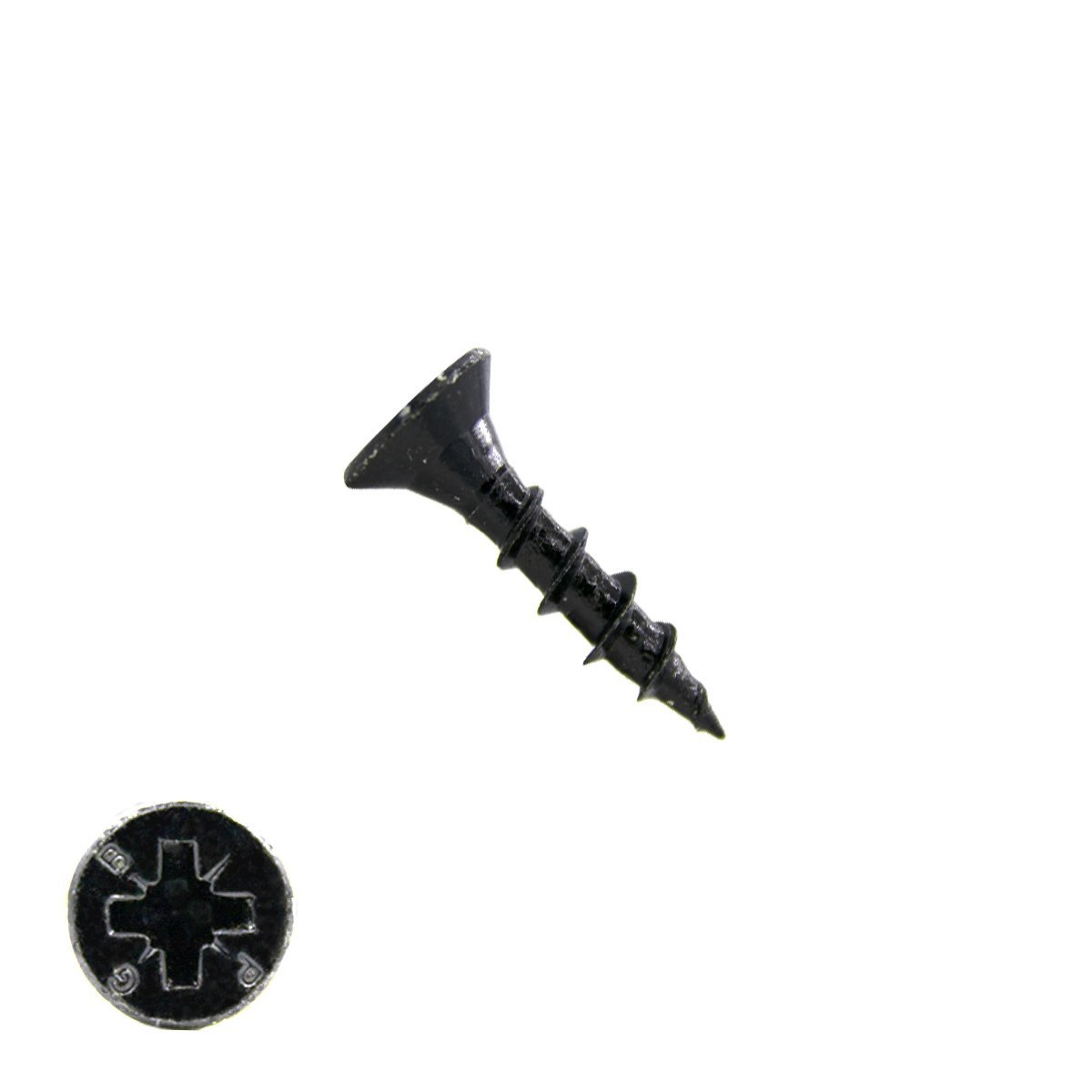 Spaanplaatschroeven 3,5x16 mm zwart gepassiveerd platkop Pozidriv-2 200 stuks
