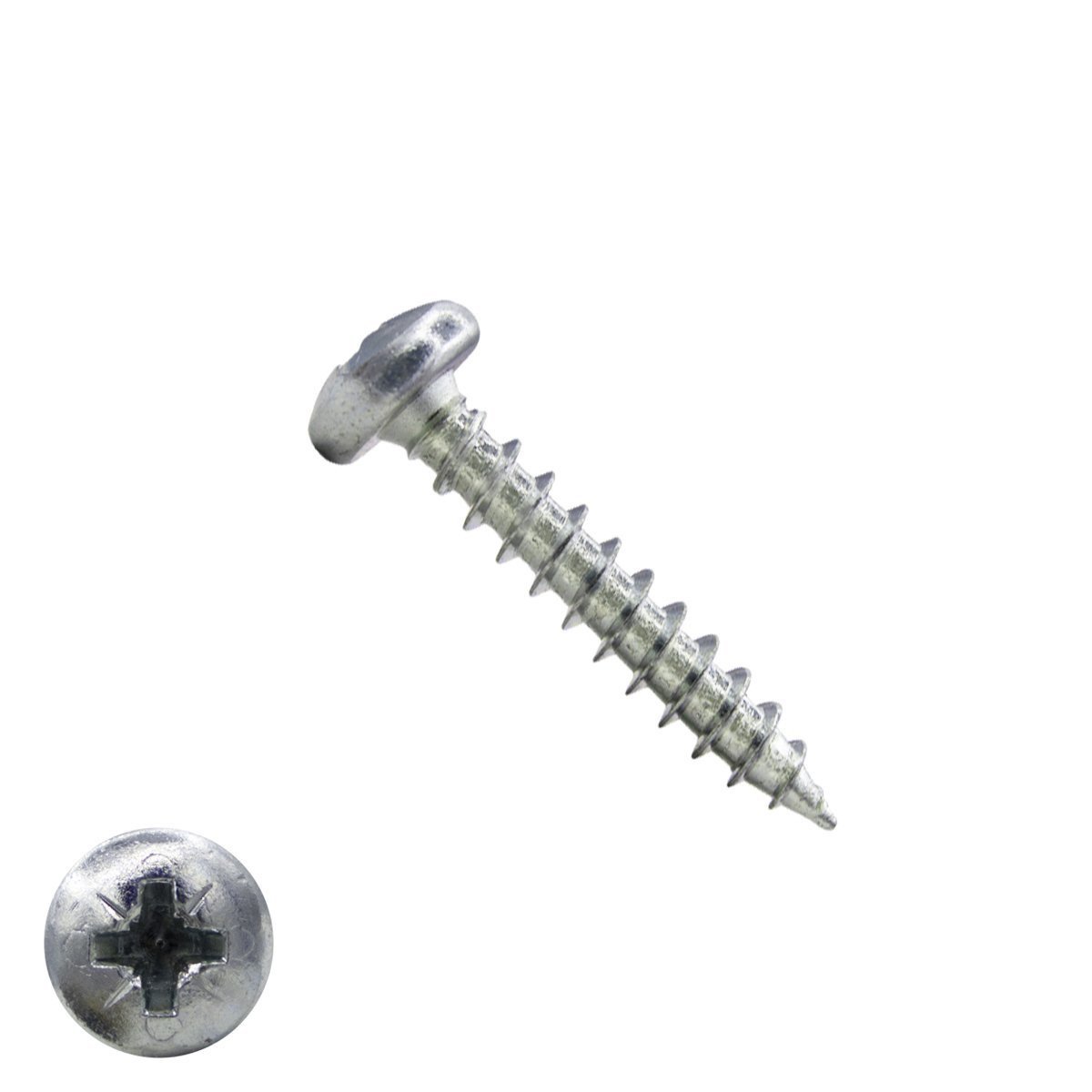 Spaanplaatschroeven 3,5x25mm verzinkt rondkop pozidriv-2 200 stuks