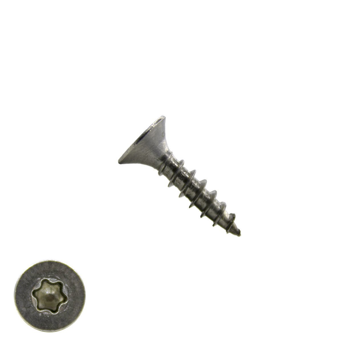 Spaanplaatschroeven 4x16mm RVS A2 platkop TORX-20 200 stuks