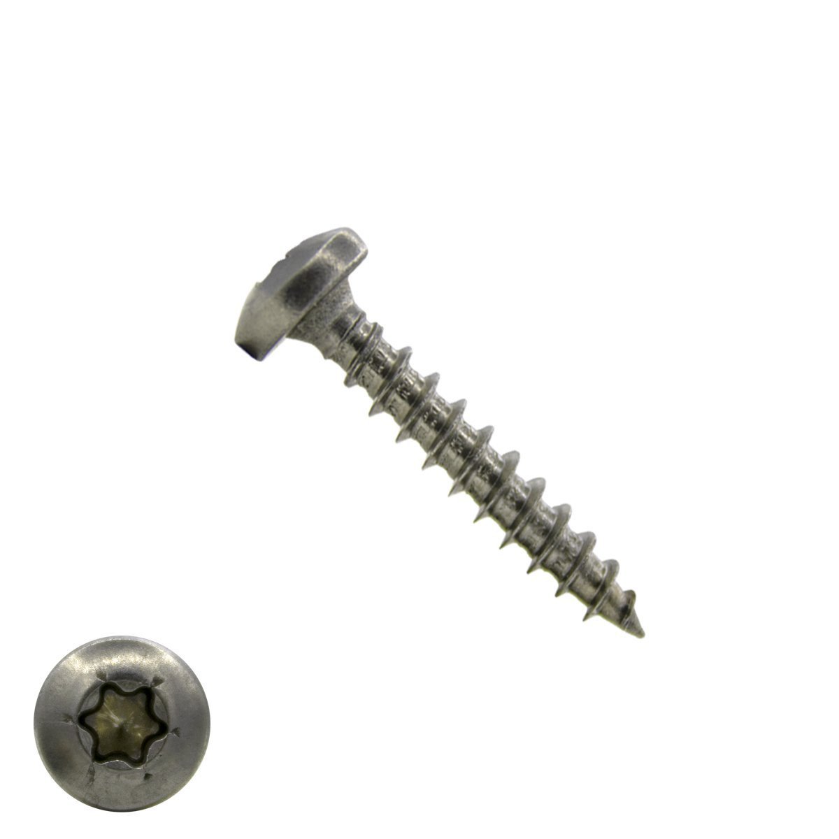 Spaanplaatschroeven 4x35mm RVS A2 rondkop TORX 500 stuks