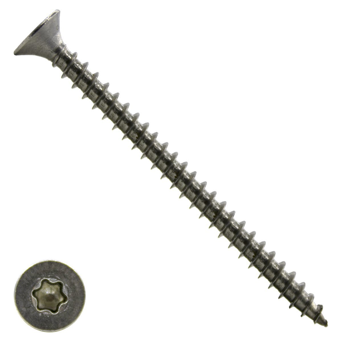Spaanplaatschroeven 5x100mm RVS A2 platkop TORX-25 100 stuks