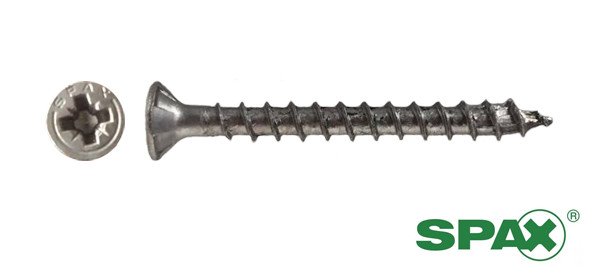 Spax spaanplaatschroeven 3,5x40 mm RVS A2 platkop Pozidriv 200 stuks