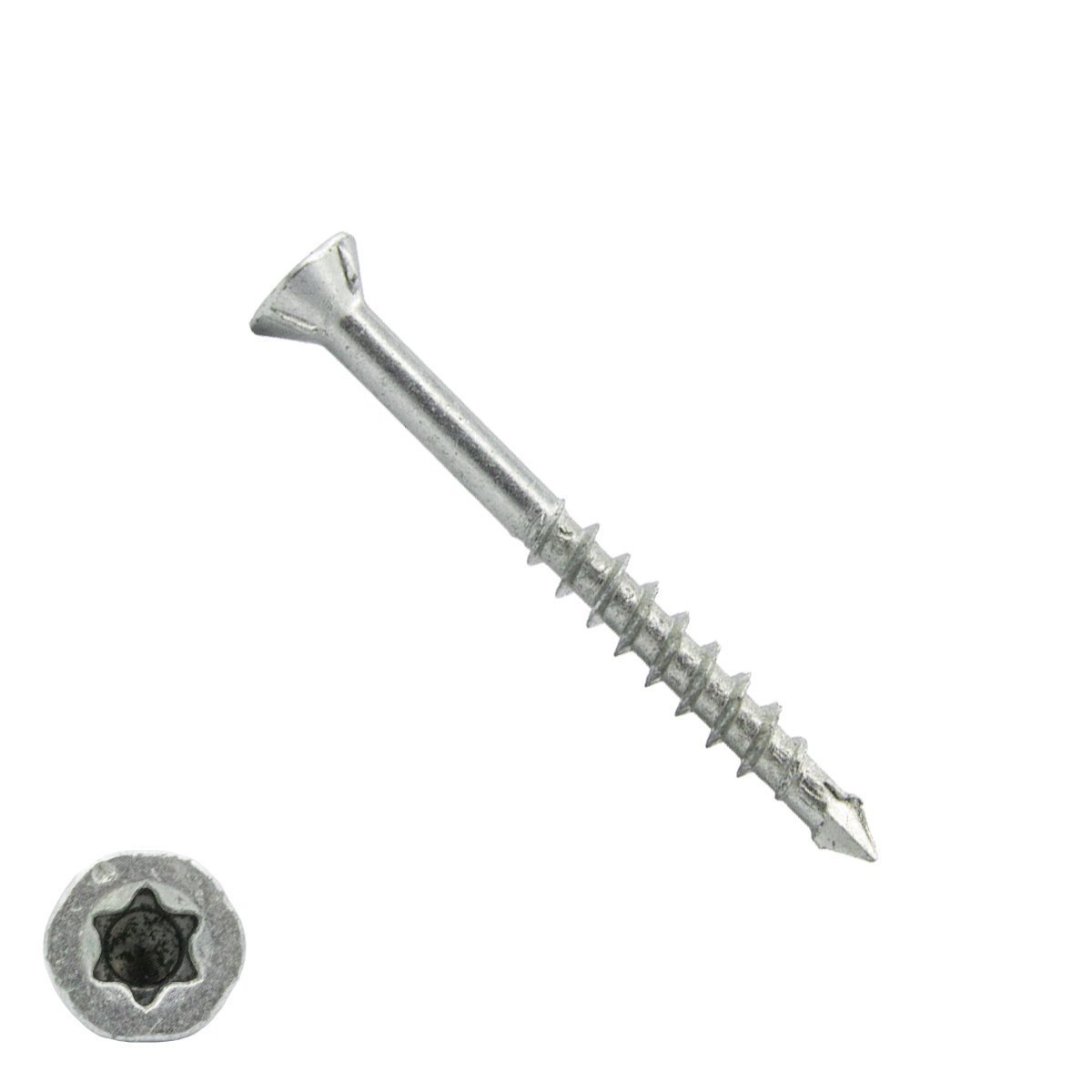 Spax-M MDF-schroeven 4x45mm deeldraad verzinkt freeskop torx 200 stuks
