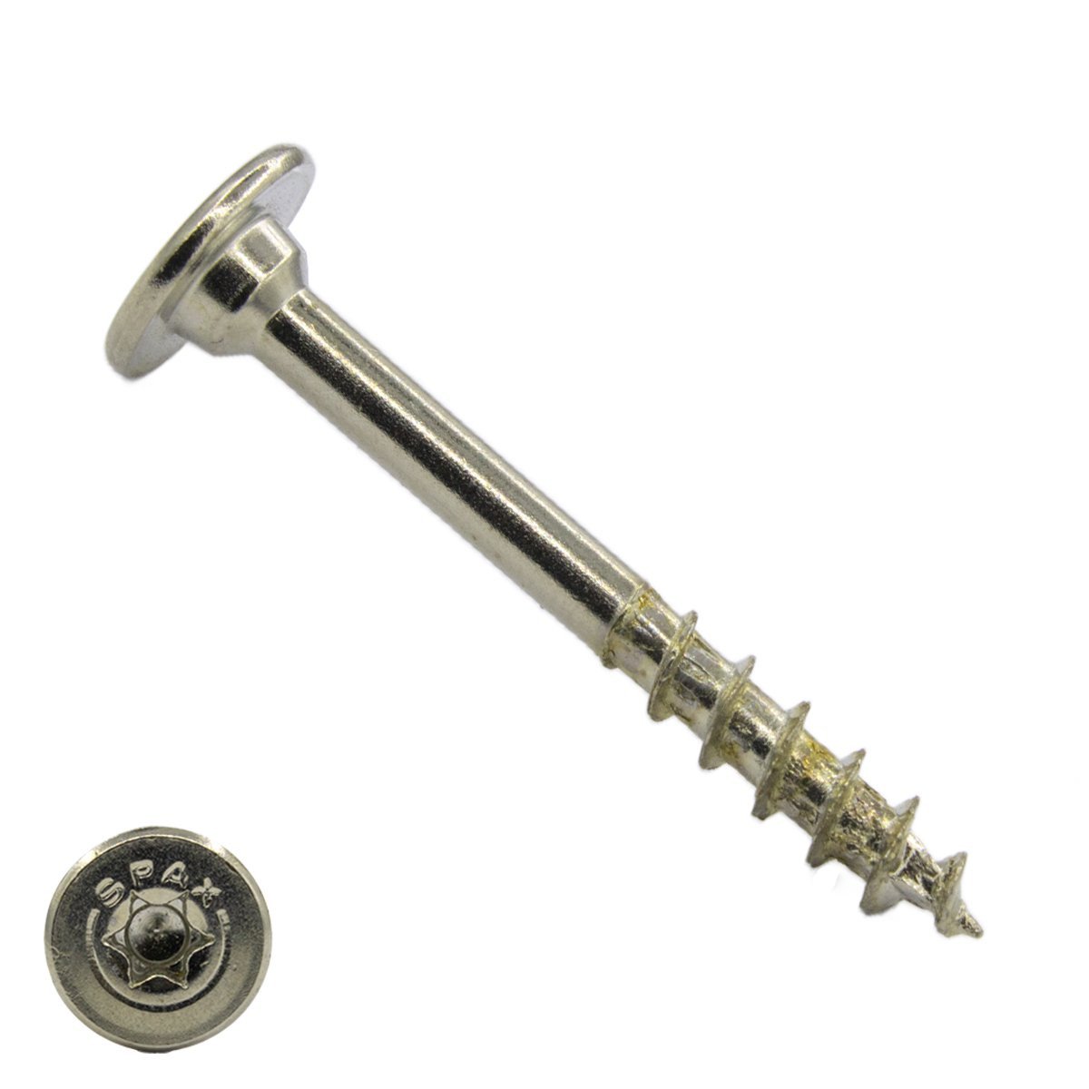 Spax meubelbouw corpusschroef 4x34mm vernikkeld torx 200 stuks 