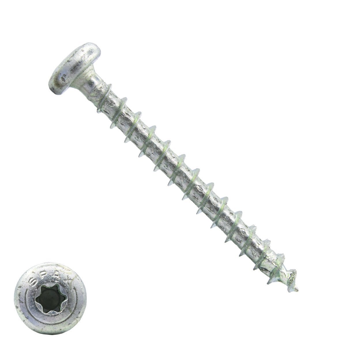 Spax spaanplaatschroeven 4x50mm verzinkt rondkop torx 200 stuks