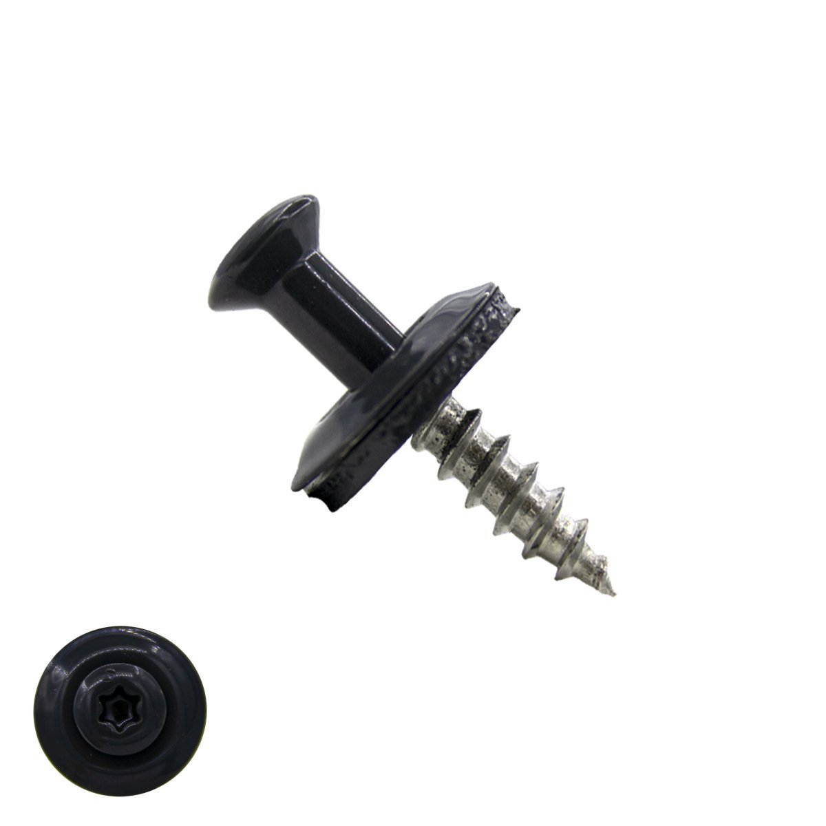 Spenglerschroeven 4,5x25mm RVS A2 RAL7016 Antracietgrijs lenskop TORX-20 200 stuks