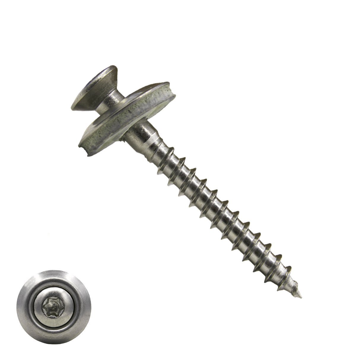 Spenglerschroeven 4,5x35mm RVS A2 lenskop TORX-20 200 stuks