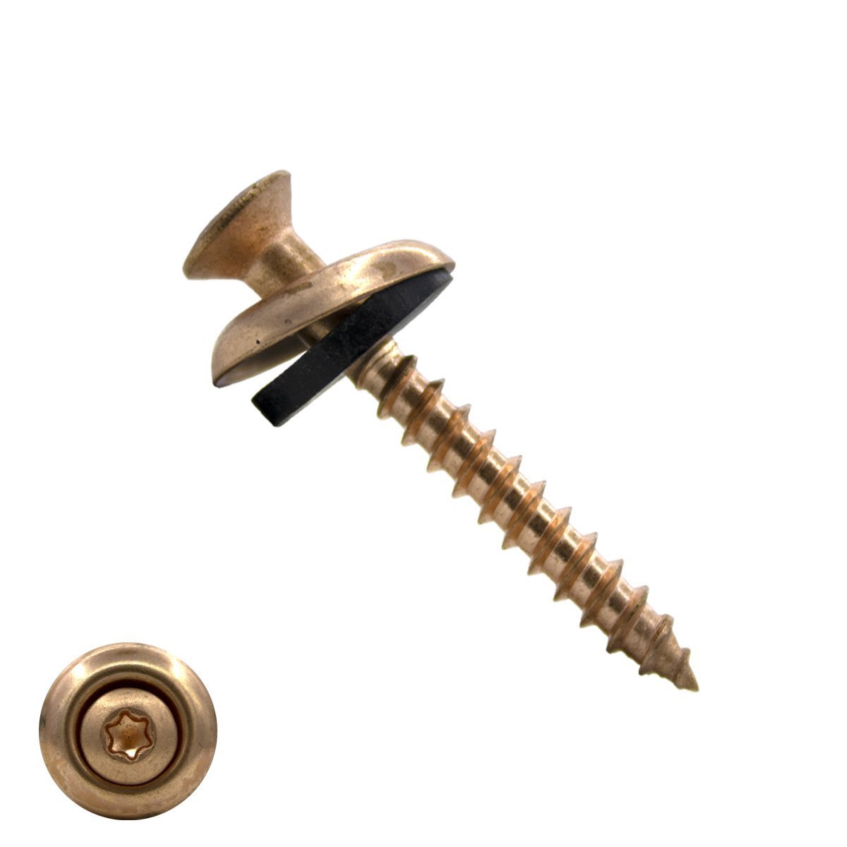 Spenglerschroeven 4,5x35mm RVS A2 verkoperd lenskop TORX-20 200 stuks