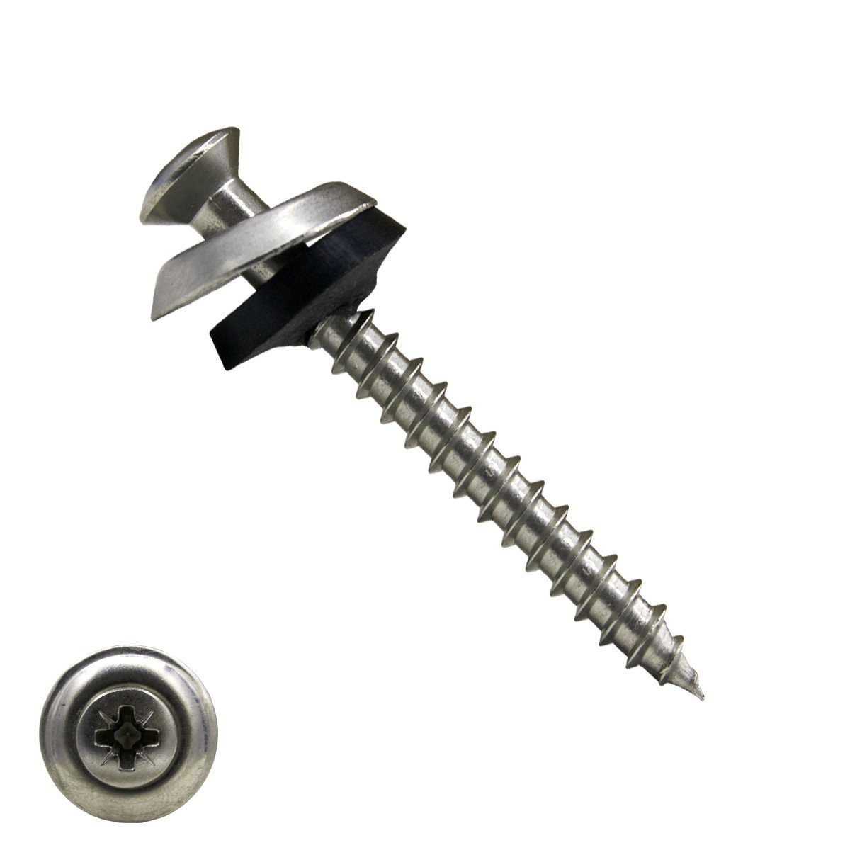 Spenglerschroeven 4,5x65mm RVS A2 lenskop pozidriv-2 200 stuks