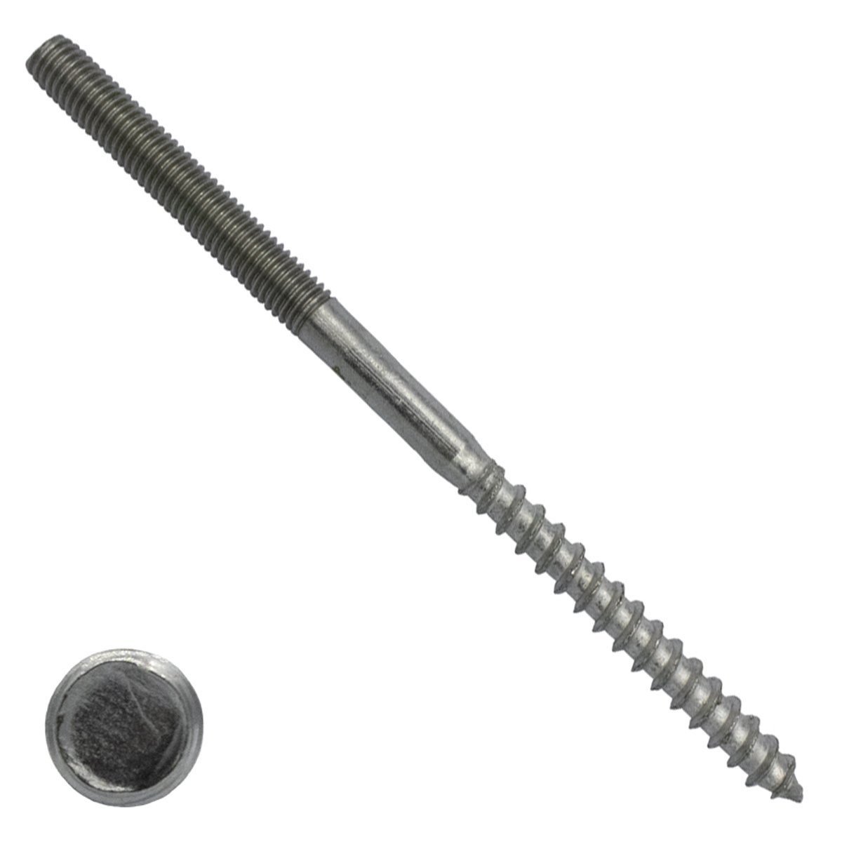 Stokeinden M8x160mm RVS A2 25 stuks
