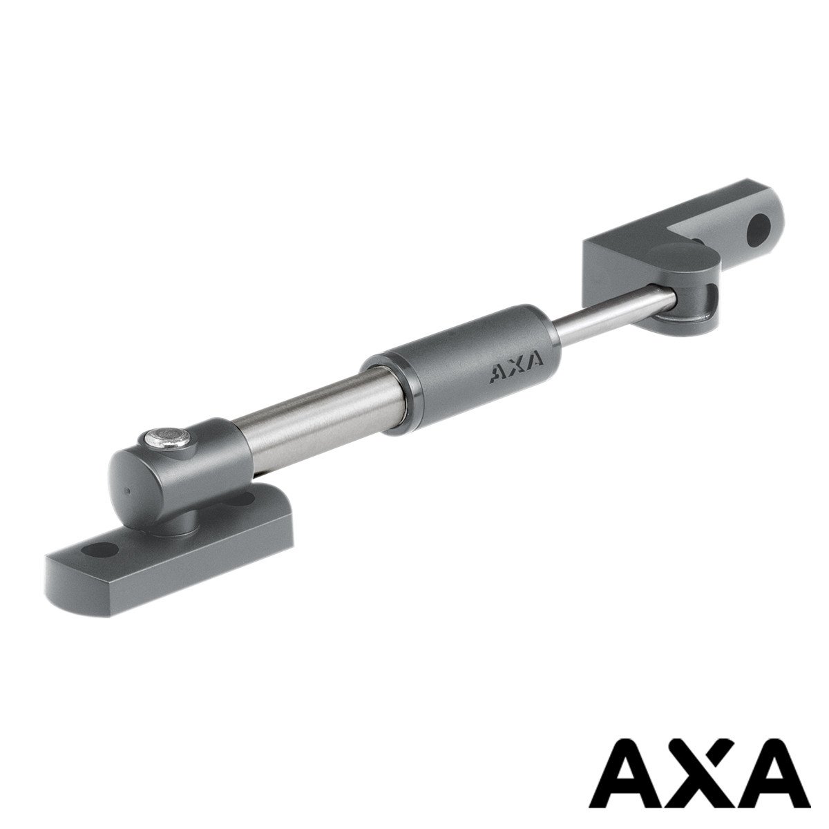 Telescopische raamuitzetter AXA 20cm zilver naar buiten draaiend