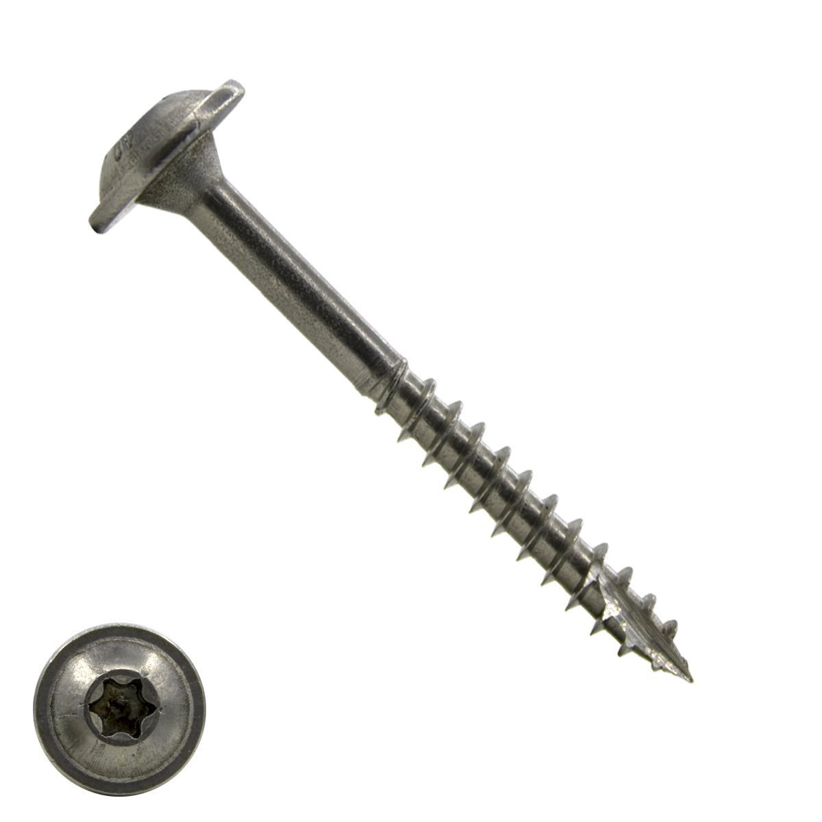 Tellerkopschroeven 4,5x50/30mm RVS A2 discuskop TORX-20 200 stuks