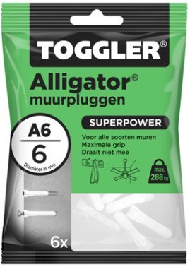 Toggler Alligator pluggen A6 6 stuks