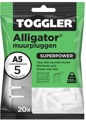 Toggler Alligator pluggen A5 20 stuks