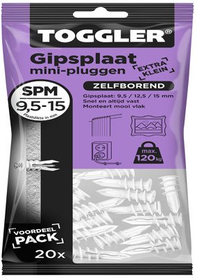 Toggler Gipsplaat Pluggen SPM 20 stuks