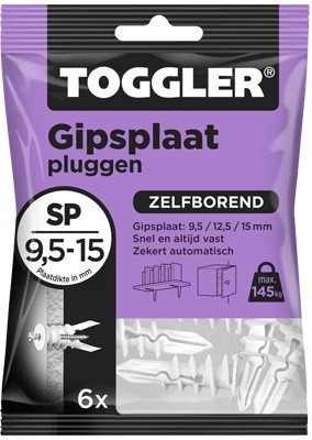 Toggler Gipsplaat Pluggen SP 6 stuks
