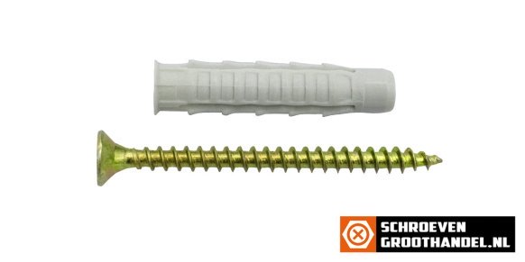 Unipluggen GUX 6 met schroeven 4x45mm 25 stuks