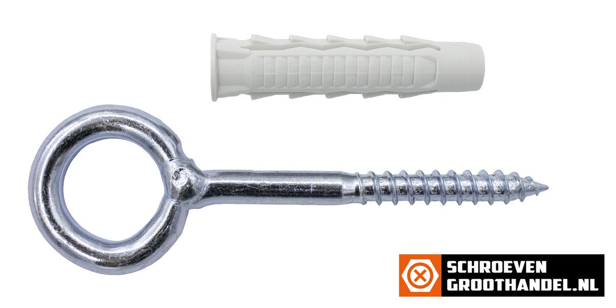 Unipluggen Gux 12 met gelaste schroefogen 8x100 2 stuks