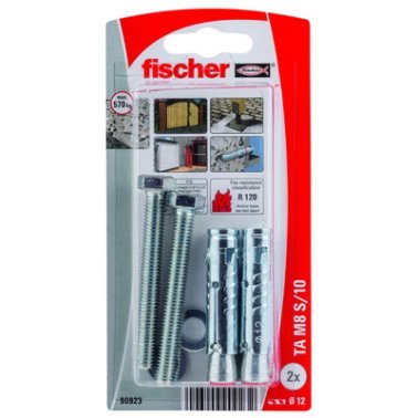Fischer hulsanker TA M8 S/10 met zeskantbouten 8x65mm 2 stuks