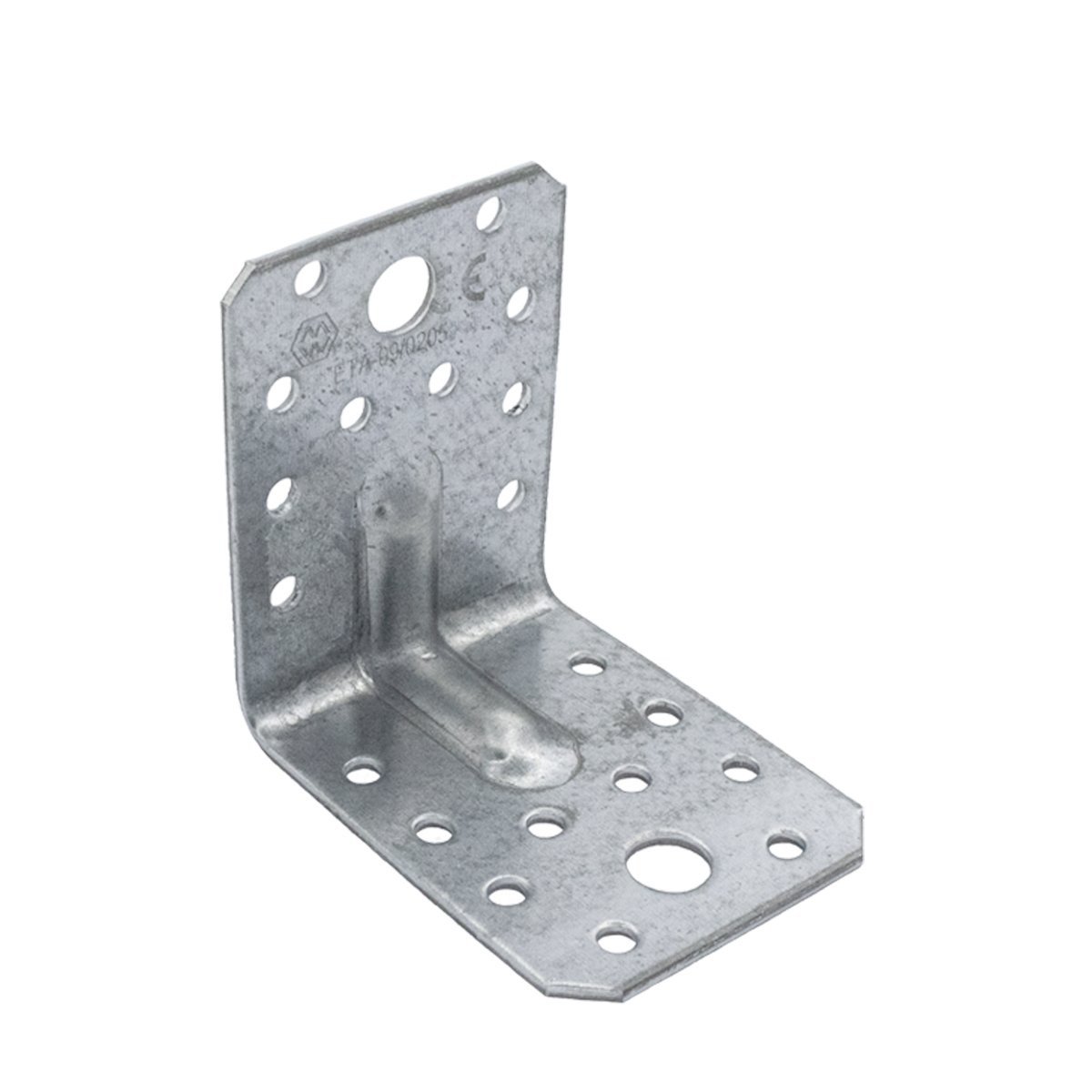 Hoekanker met ril 70x70x55 mm verzinkt 1 stuk
