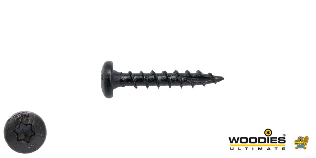 Woodies Cilinderkopschroeven Blackline TORX-20 4x30mm 200 stuks 
