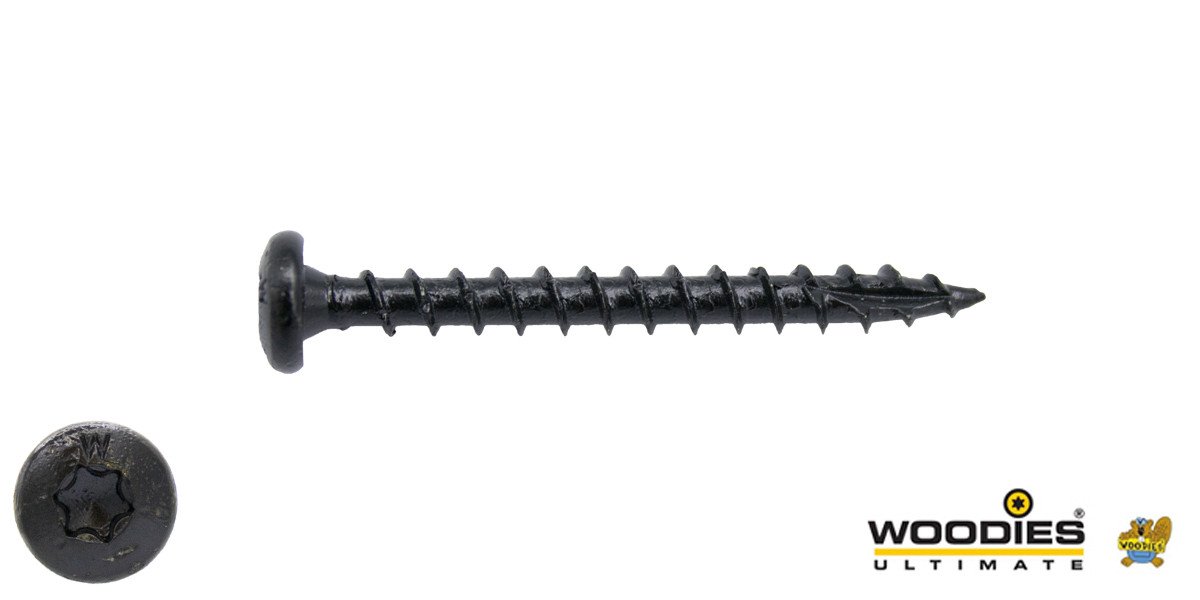 Woodies Cilinderkopschroeven Blackline TORX-20 4x40mm 200 stuks 