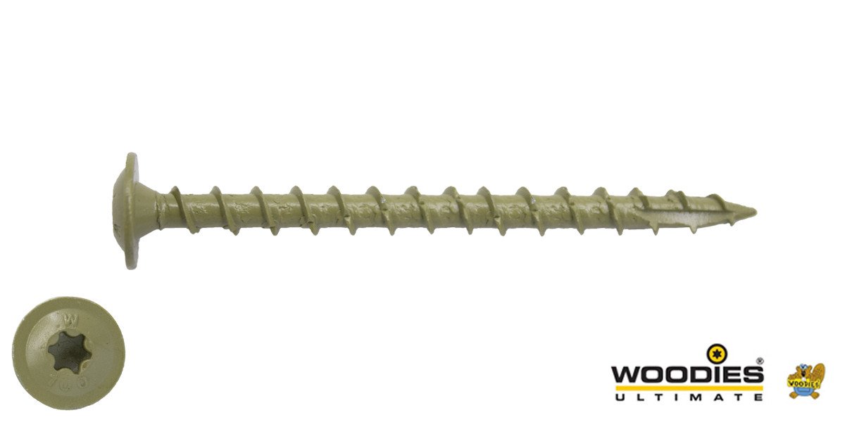 Woodies Tellerkopschroeven Shield TORX-40 8x60mm 50 stuks