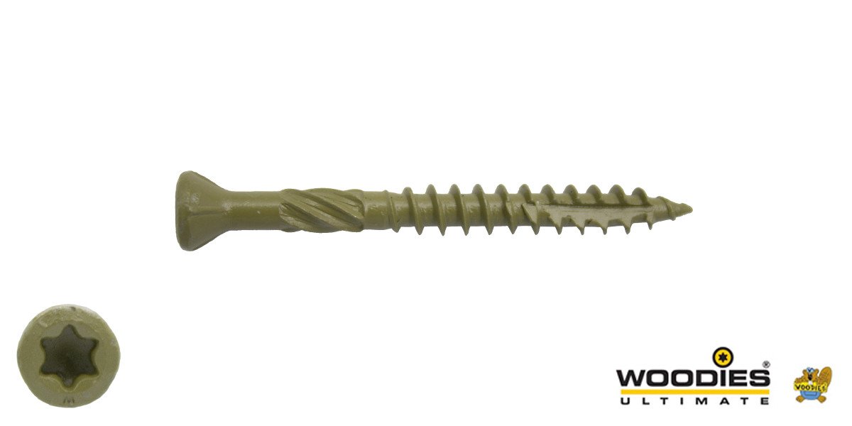 Woodies vlonderschroeven Shield TORX-25 5x70mm freeskop  200 stuks