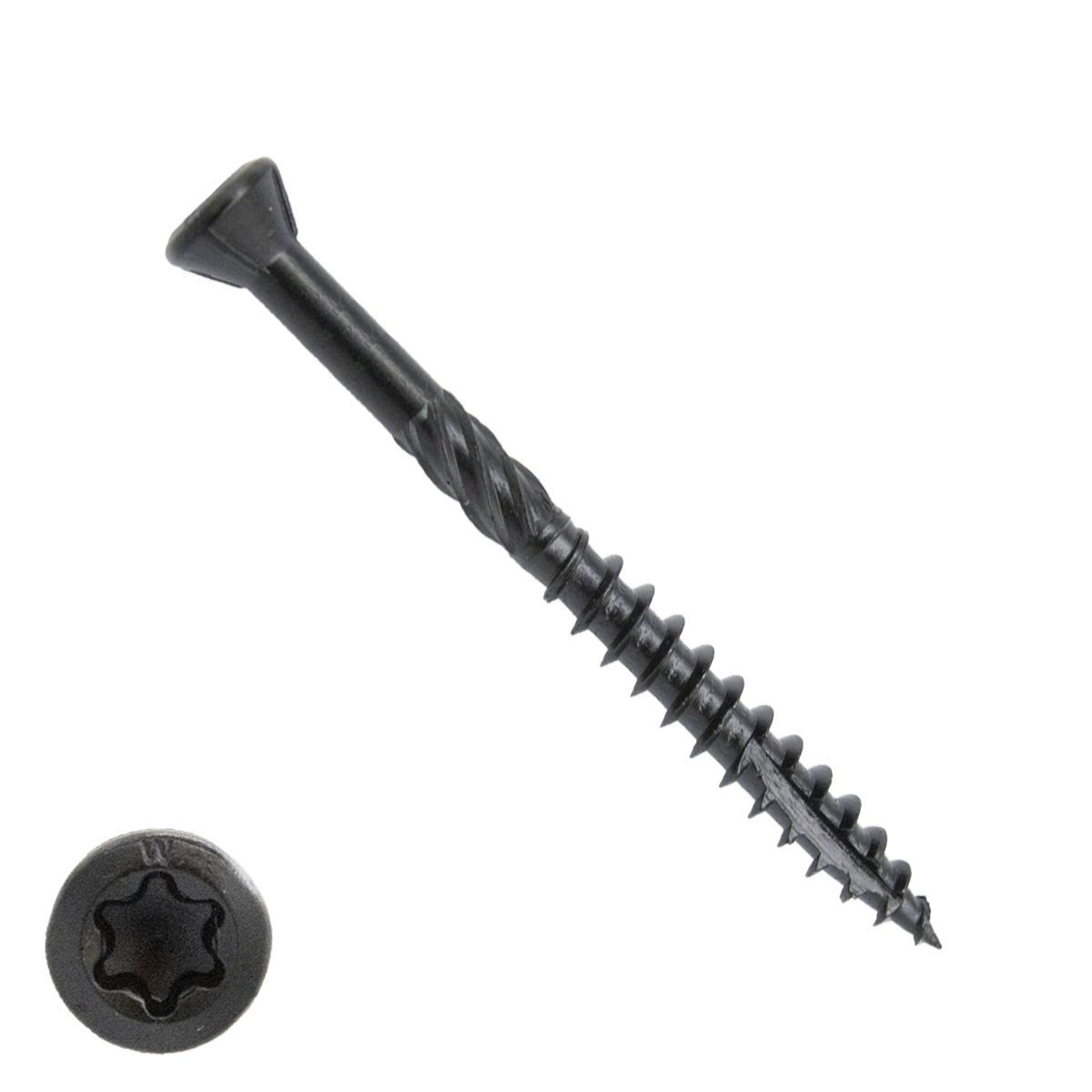 Woodies potdekselschroeven Blackline RVS 410 zwart TORX-25 5x50 freeskop 200 stuks 