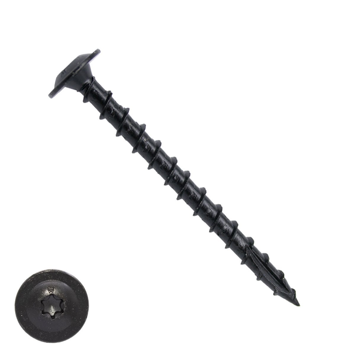 Woodies Tellerkopschroeven Blackline Shield TORX-30 6x50mm 100 stuks