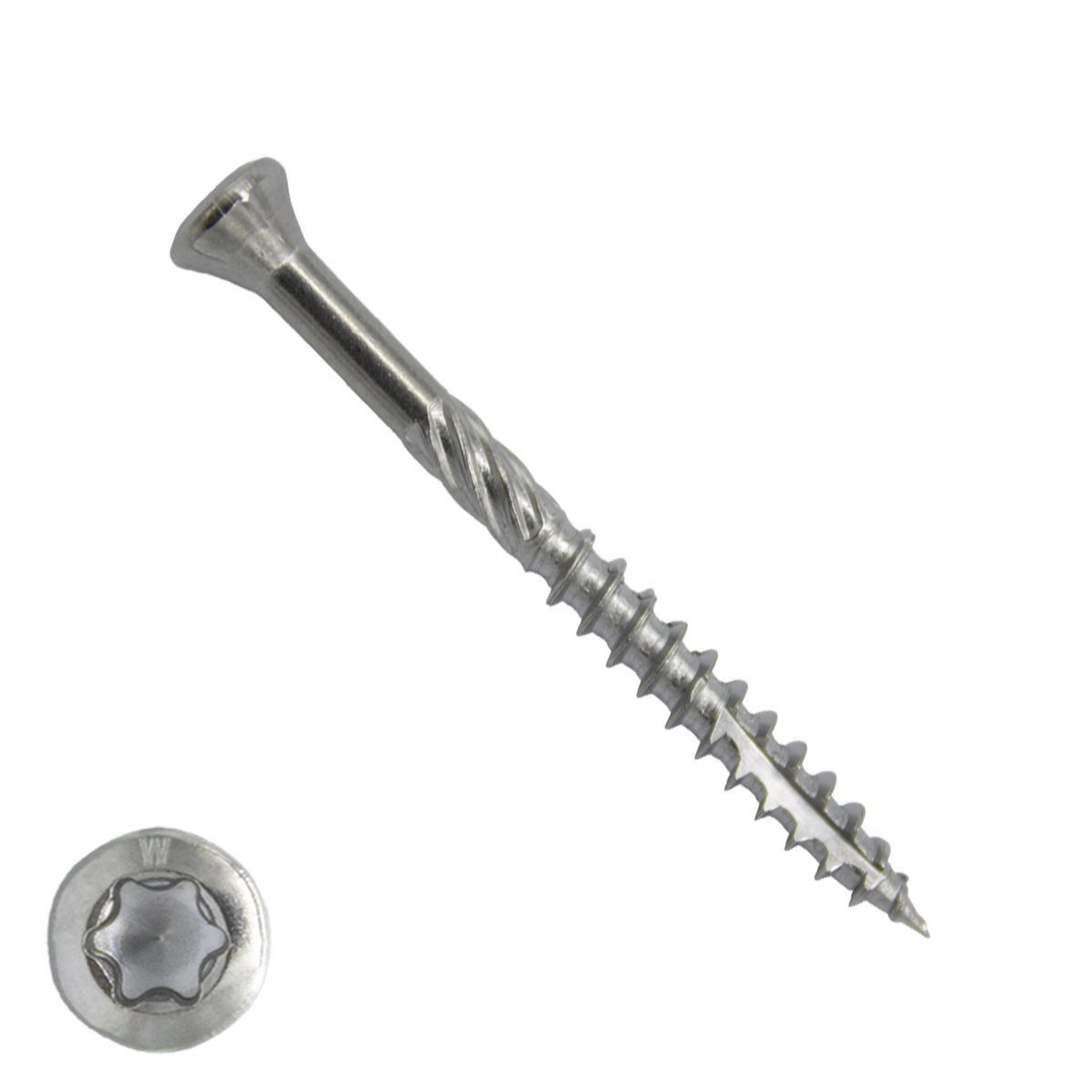 Woodies vlonderschroeven RVS 410 C1 TORX-25 5x60mm freeskop  200 stuks