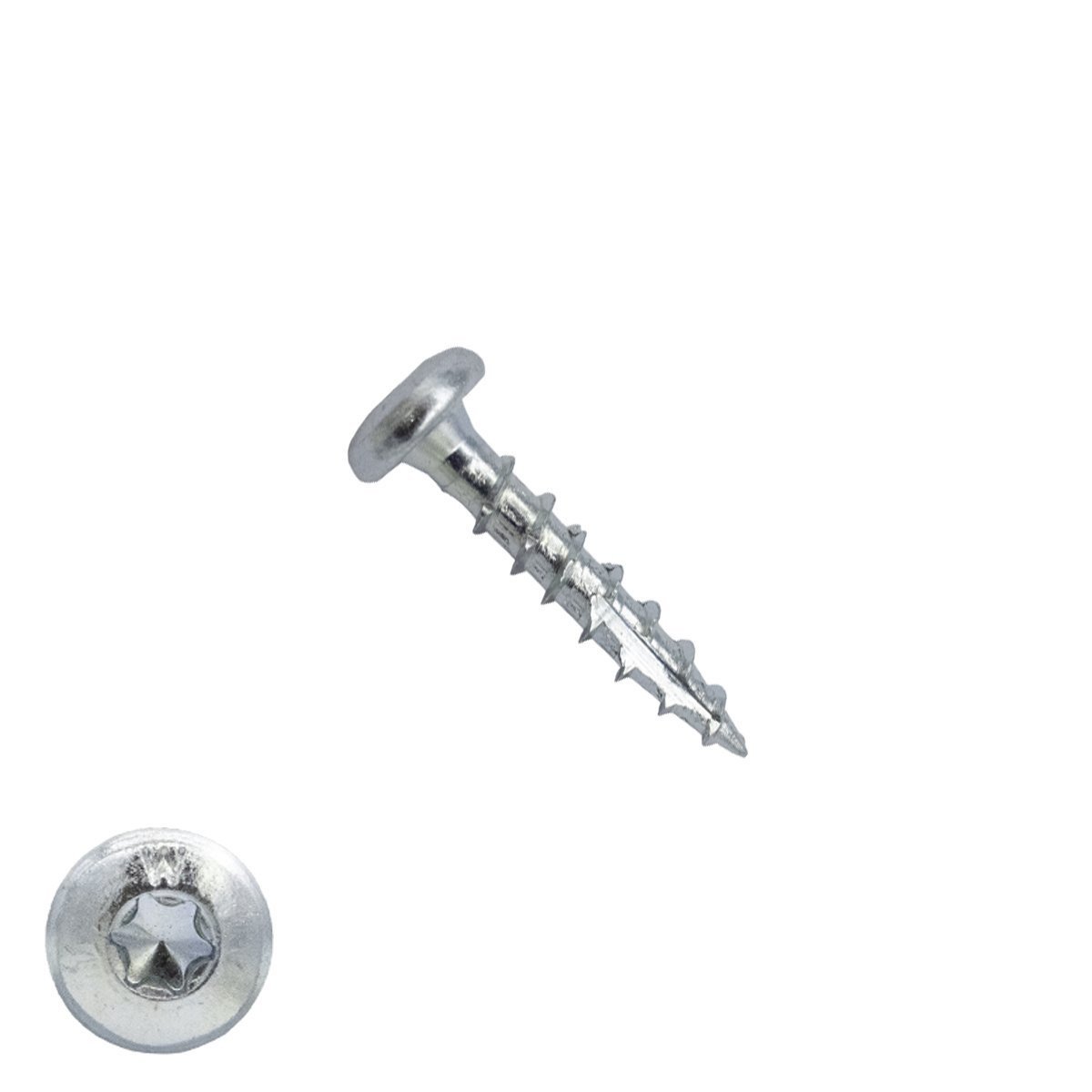 Woodies Cilinderkopschroeven verzinkt TORX-10 3x20mm 200 stuks 