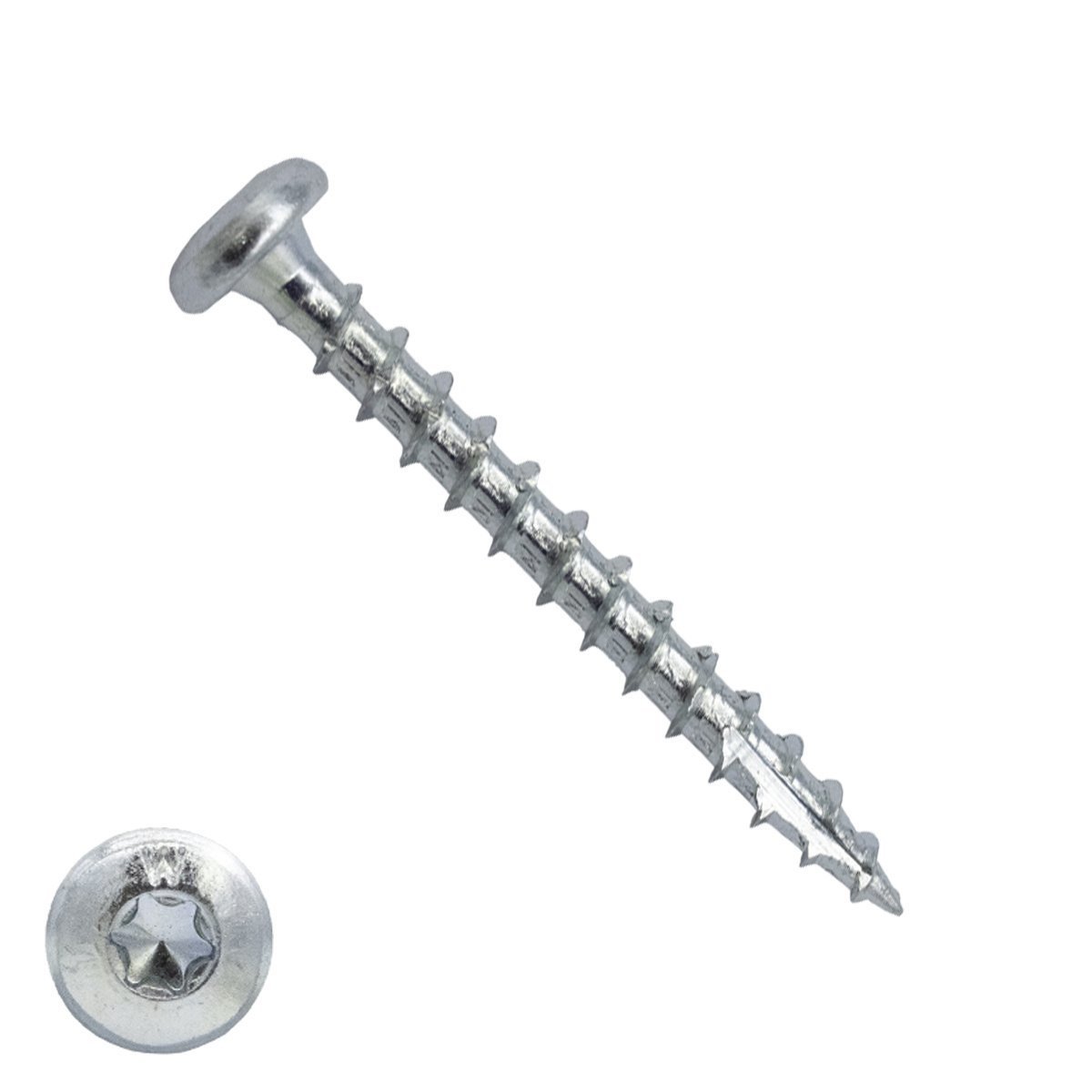 Woodies Cilinderkopschroeven verzinkt TORX-20 4x50mm 200 stuks 