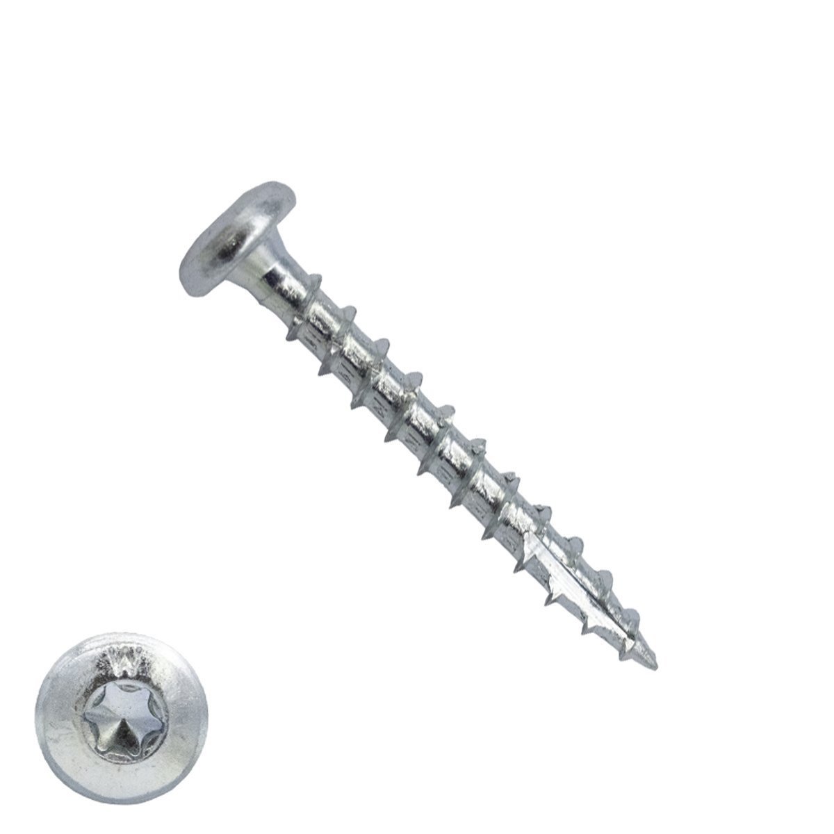 Woodies Cilinderkopschroeven verzinkt TORX-25 4,5x40mm 200 stuks 