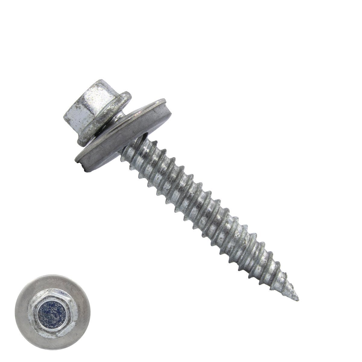 Dunblikschroeven RVS A2 4,5x38mm met bimetaal afdichtring 14mm 100 stuks 