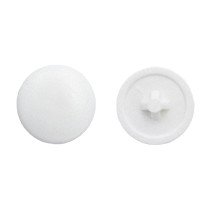 Afdekkapjes voor schroef pozidriv-1 wit 25 stuks
