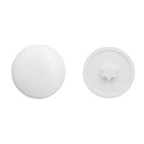 Afdekkapjes voor schroef torx-10 wit 25 stuks