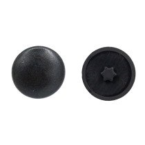 Afdekkapjes voor schroef torx-20 zwart 25 stuks
