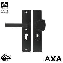 ANTI KERNTREKSBESLAG AXA CURVE PLUS KNOP-KRUK PC55 GESLEPEN ZWART SKG***