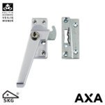 AXA RAAMSLUITING 3319 MET VENTIALTIENOK EN CILINDERSLOT LINKS ALU SKG*
