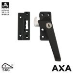 AXA RAAMSLUITING 3319 MET VENTIALTIENOK EN CILINDERSLOT RECHTS ZWART SKG*