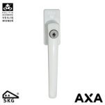 AXA RAAMSLUITING 3350 DRAAI-KIEP MET CILINDERSLOT 7X32MM WIT SKG**