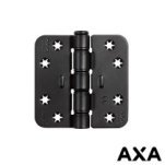 AXA SMART EASYFIX SCHARNIER 89X89MM RONDE HOEK ZWART